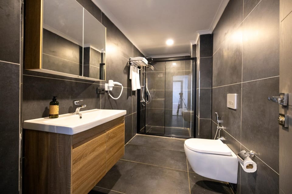 Shower, Toilet, Bathroom, towels