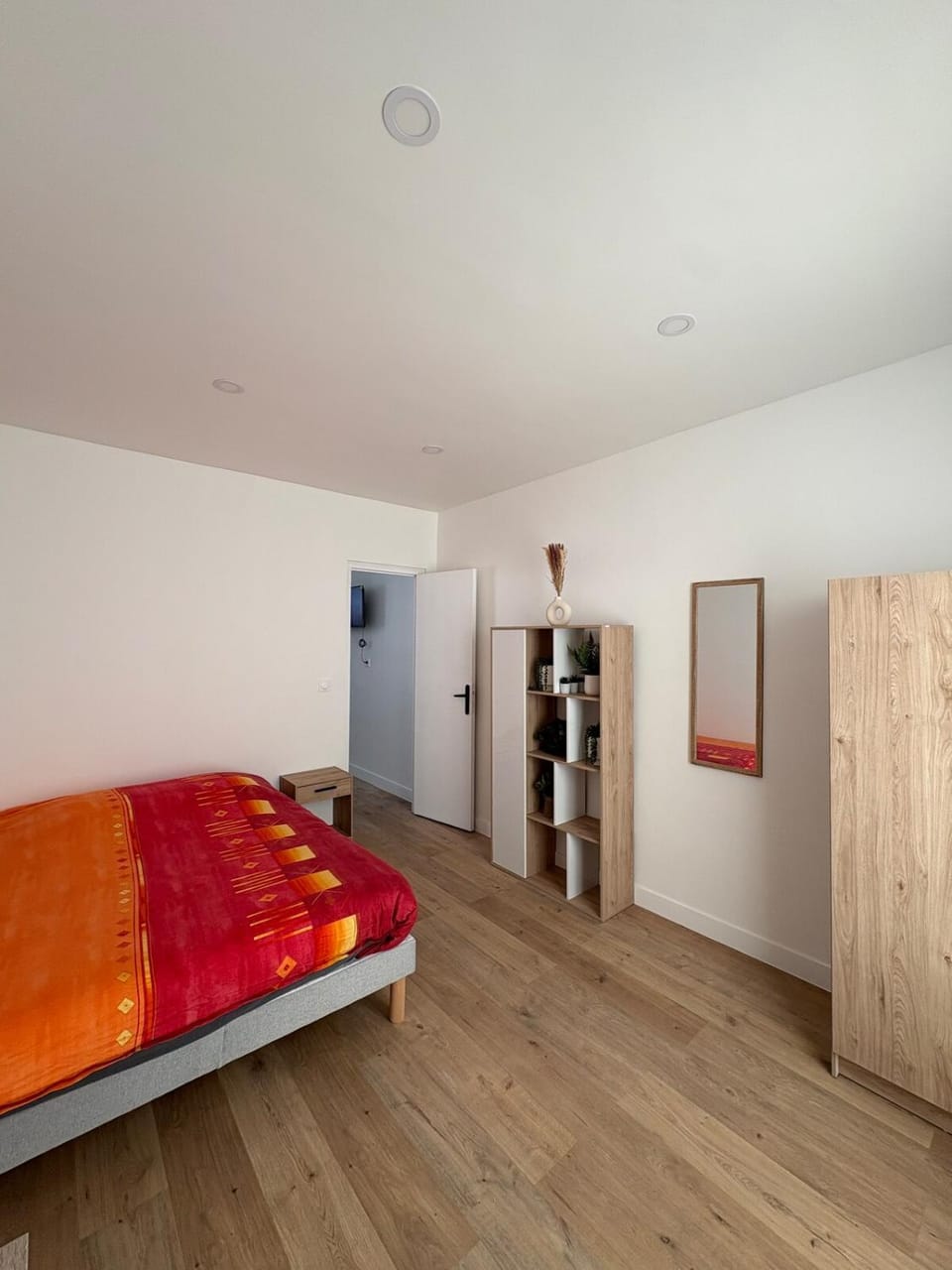 Bed, Bedroom, wardrobe