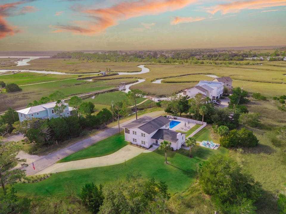 Moonlit Marsh by Tybee Cottages House in Tybee Island