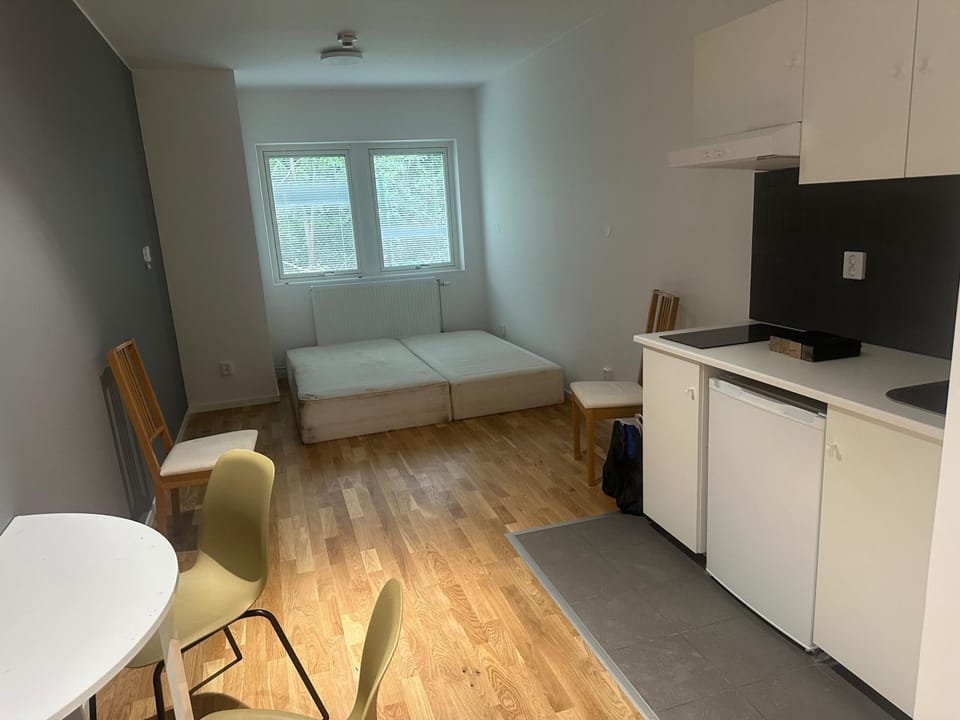 Bed, Kitchen or kitchenette, Dining area