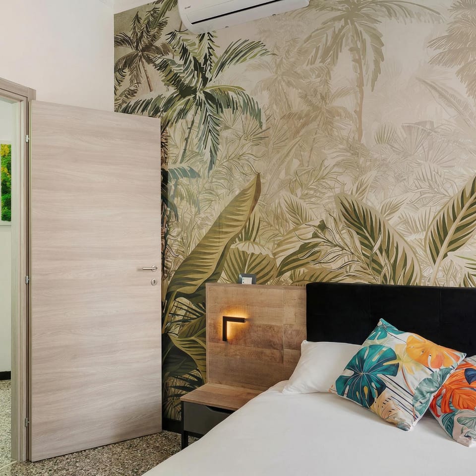 Bed, Bedroom, air conditioner