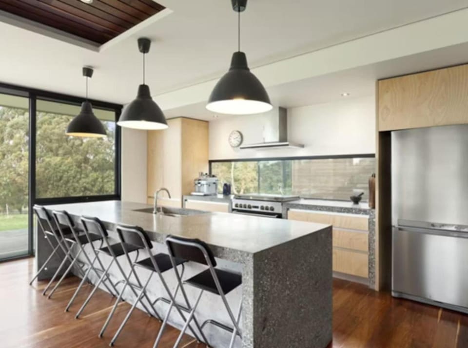 Kitchen or kitchenette, dishwasher, oven, stove