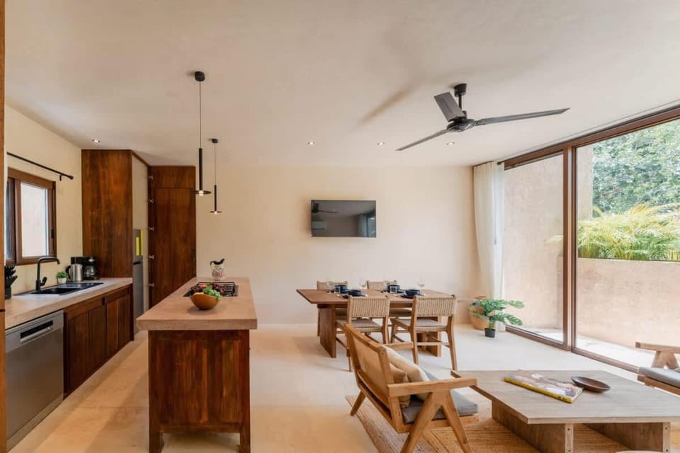 Stylish 2BR Jungle Retreat with Plunge Pool & Rooftop Apartment in State of Quintana Roo