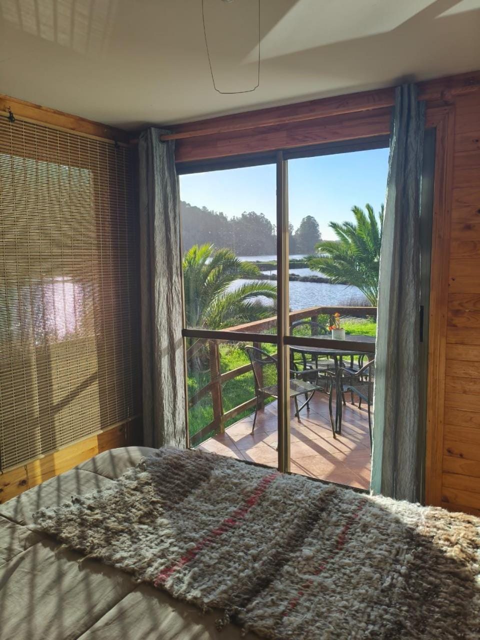 Bed, Lake view
