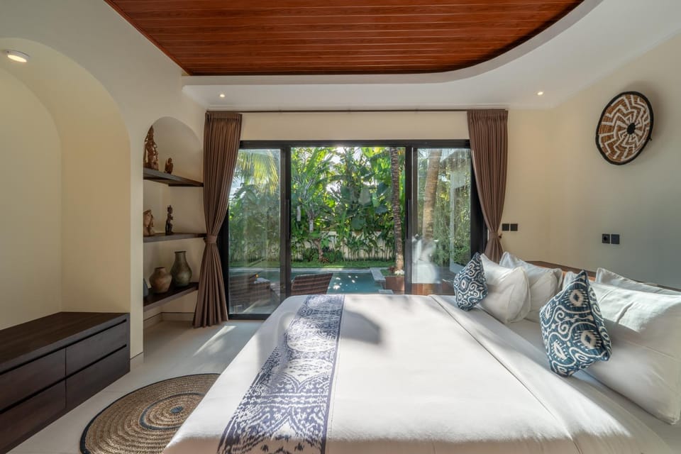 Property building, Bedroom, Garden view