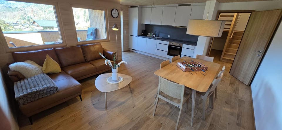 Living room, kitchen