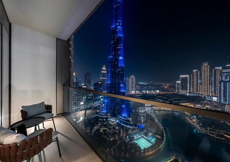 Night, Evening entertainment, City view, Pool view