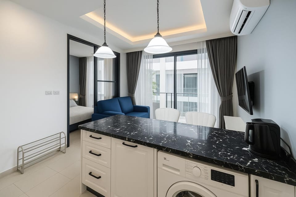 TV and multimedia, Kitchen or kitchenette, Living room, washing machine