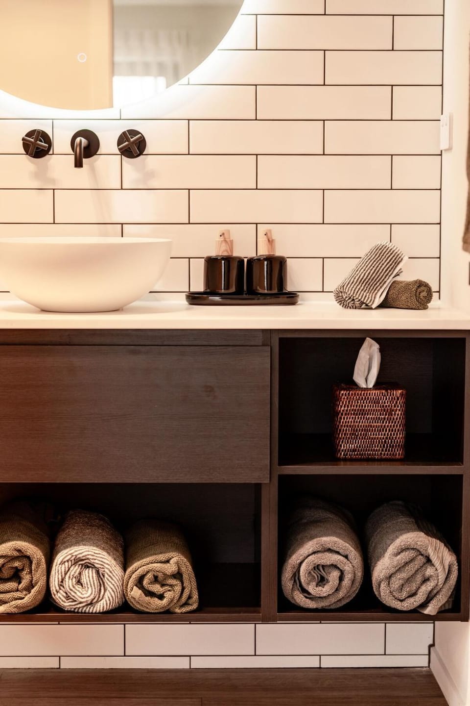 Bathroom, towels