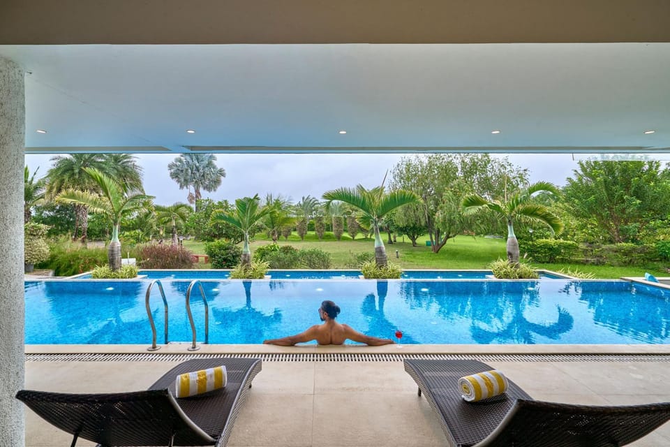 Garden, Swimming pool, sunbed