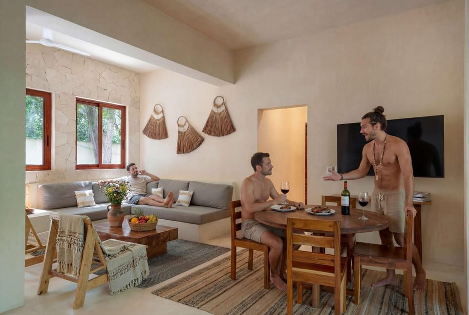 Stylish Ground-Floor 3BR Haven with Luxe Plunge Pool House in Tulum