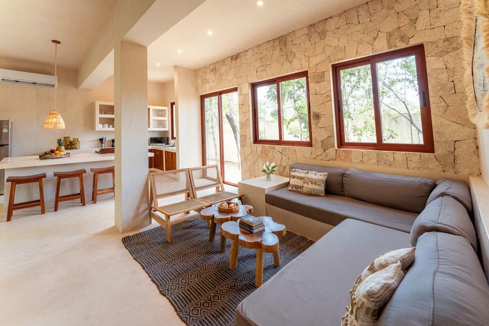 Ahal Holistika 3BR Ground-Floor Jungle Oasis with Plunge Pool House in Tulum
