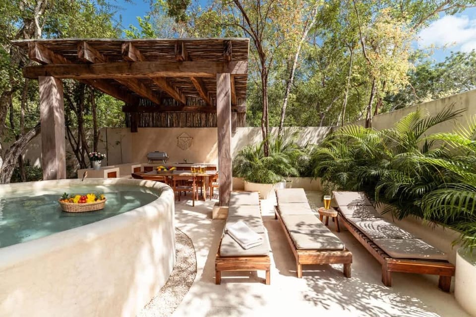 AHAL Holistika 9BR Jungle Sanctuary with Private Rooftop & Plunge Pools House in Tulum