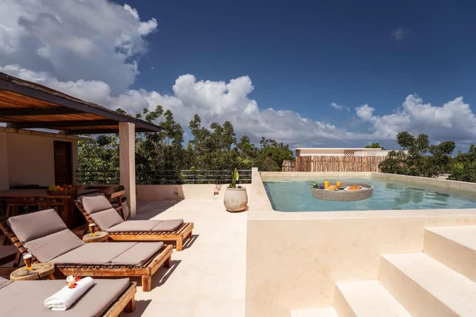AHAL Holistika 9BR Jungle Sanctuary with Private Rooftop & Plunge Pools House in Tulum