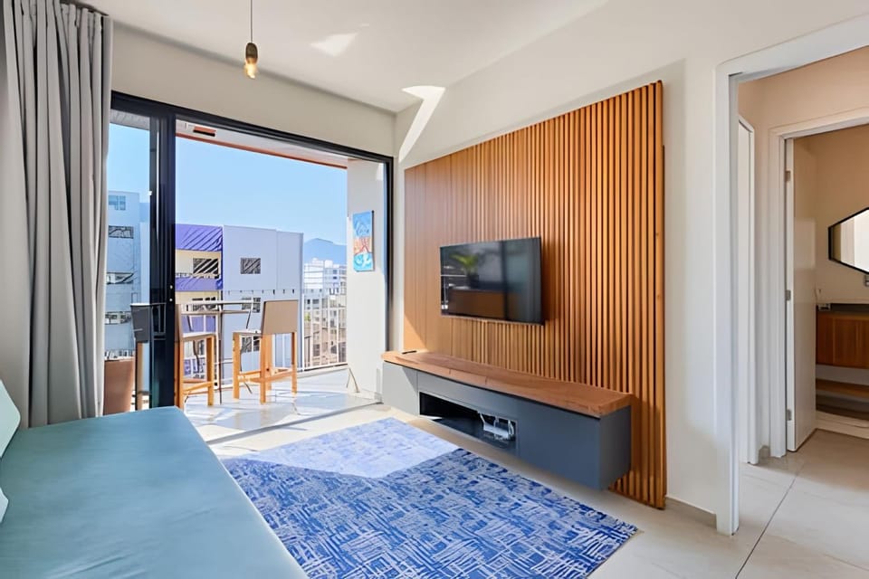 Apto central. Roupas de cama, Wi-Fi, A/C e piscina Apartment in Ubatuba