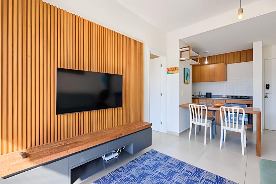 Apto central. Roupas de cama, Wi-Fi, A/C e piscina Apartment in Ubatuba