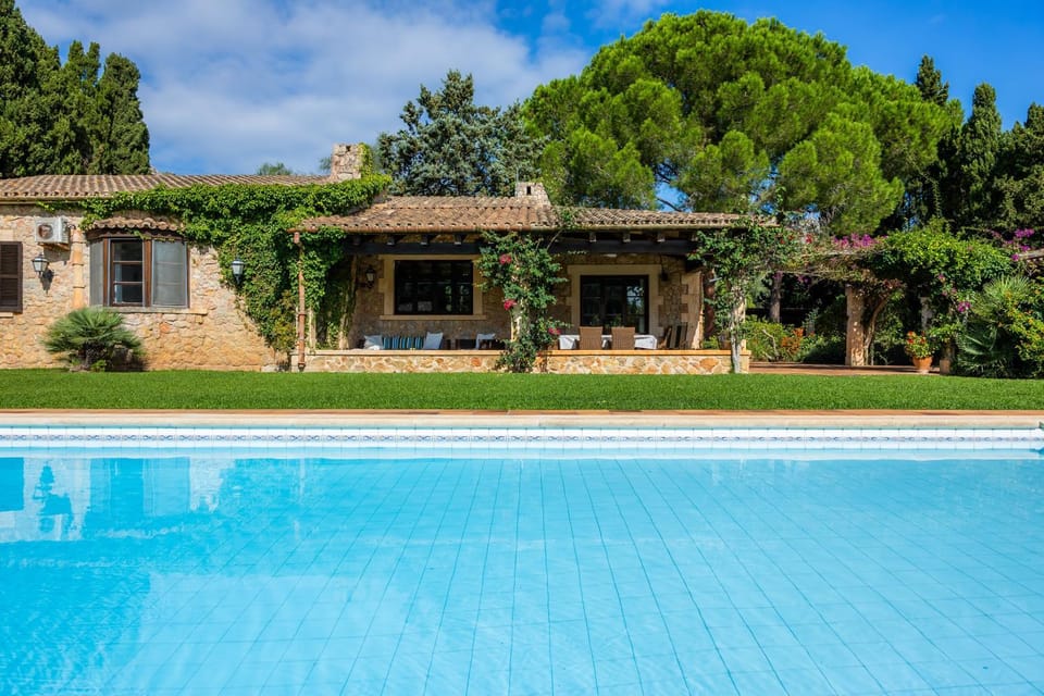 Property building, Living room, Swimming pool