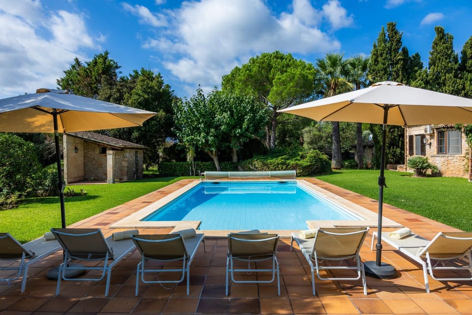 Property building, Living room, Swimming pool
