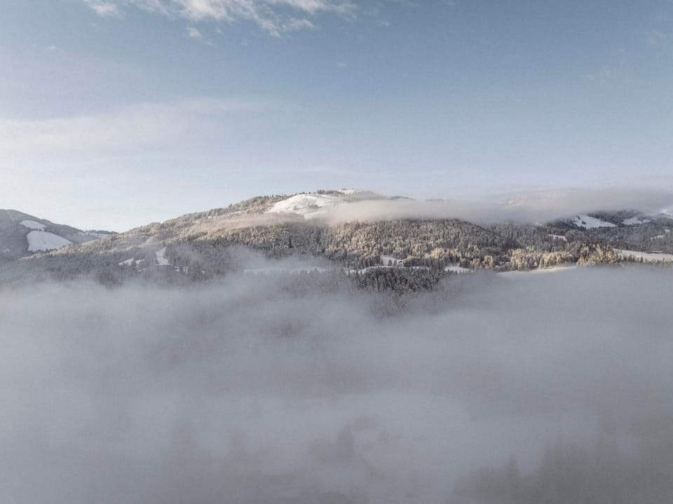 Day, Natural landscape, Winter, Mountain view