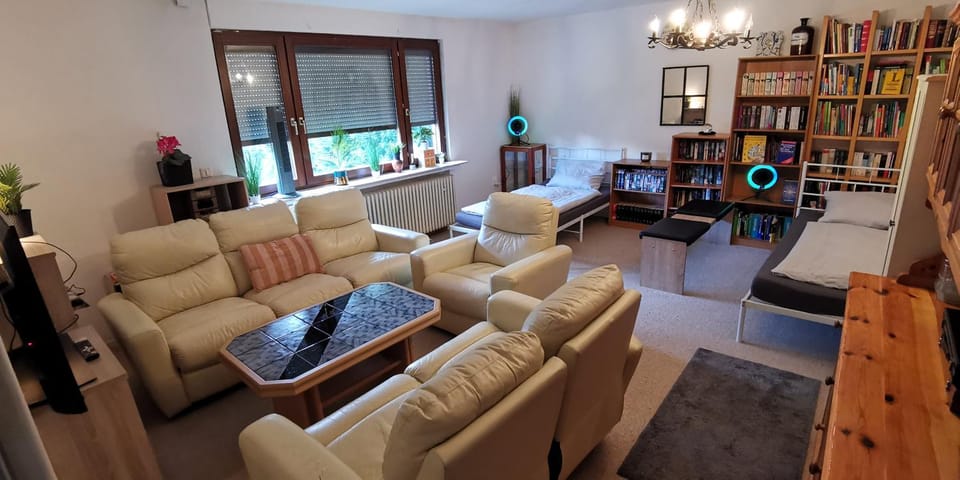 Library, Living room, Seating area