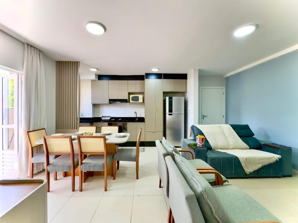 Kitchen or kitchenette, Living room, Seating area