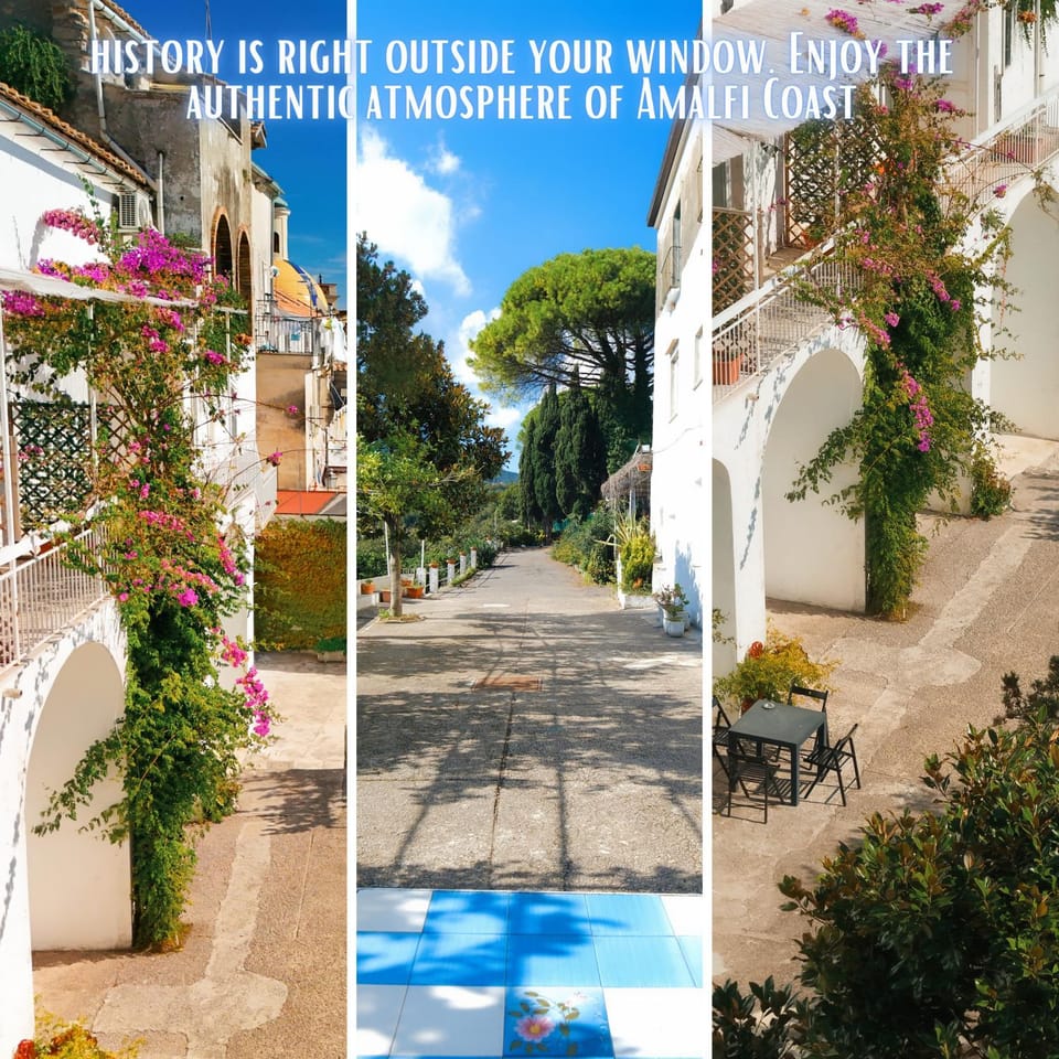 Property building, Garden, Text overlay