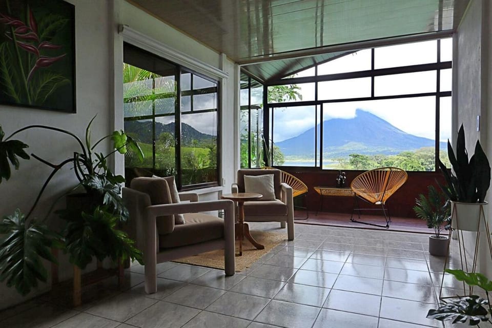 Natural landscape, Living room, Mountain view