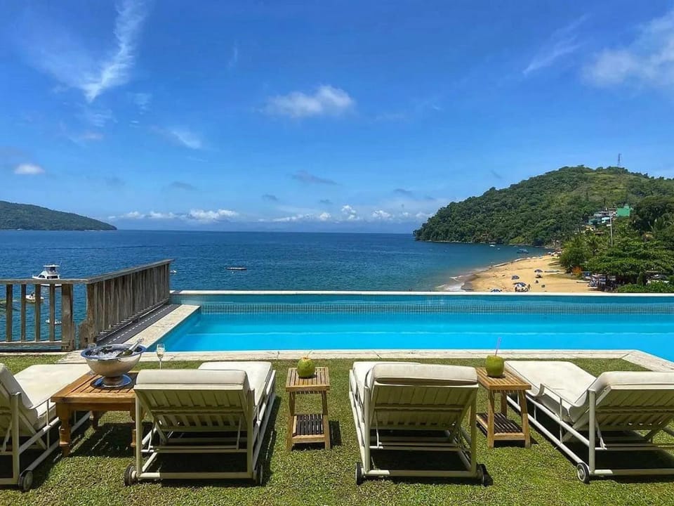 Day, Natural landscape, Beach, Mountain view, Pool view, Sea view, Swimming pool, sunbed