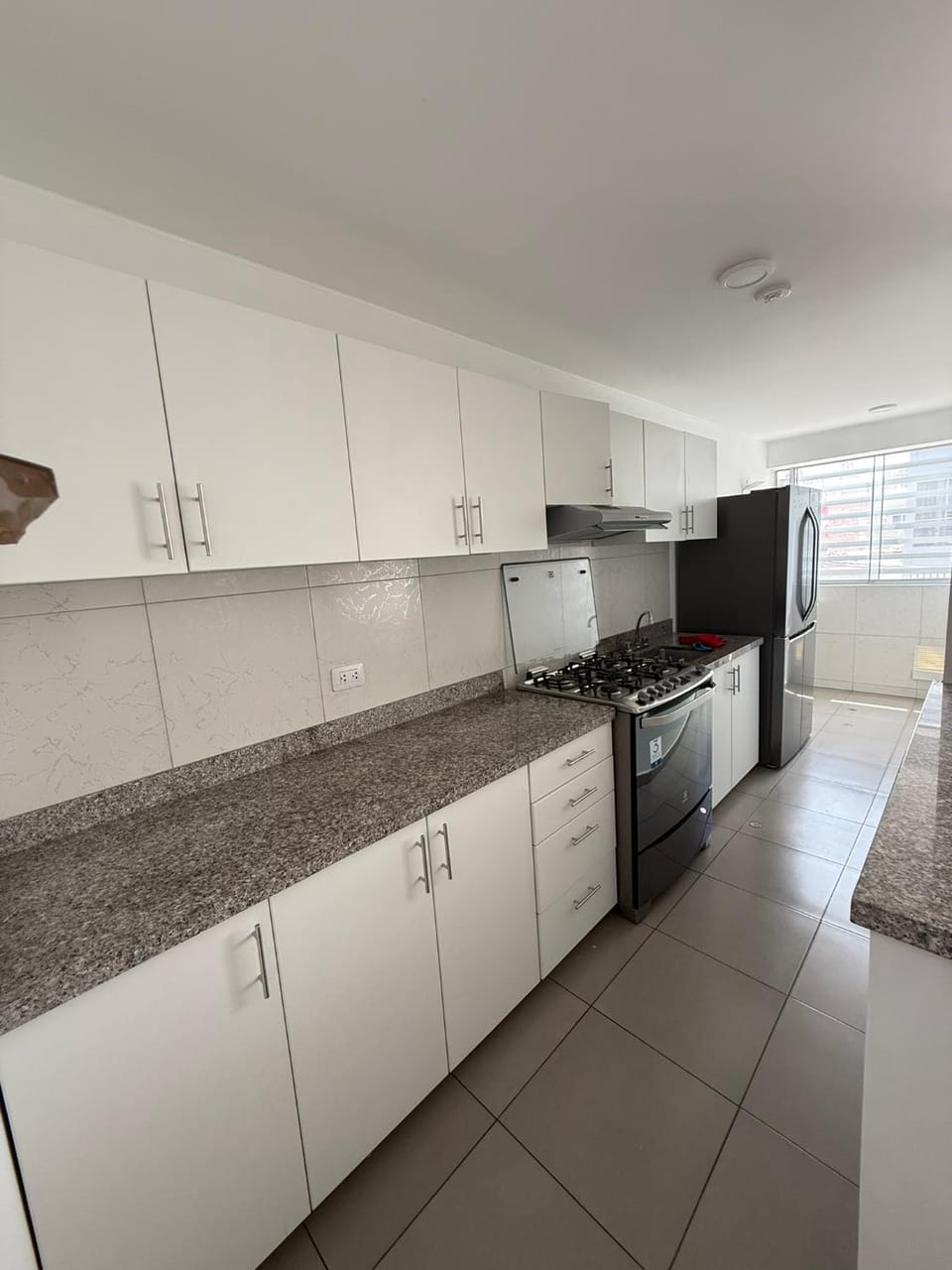 Kitchen or kitchenette, dishwasher, oven