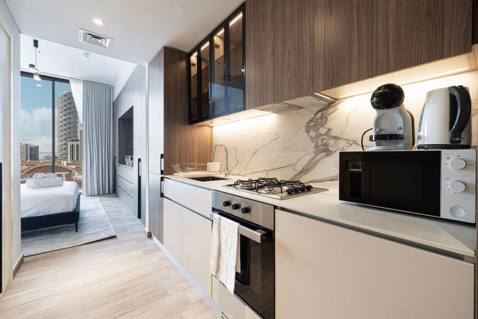 Kitchen or kitchenette, toaster