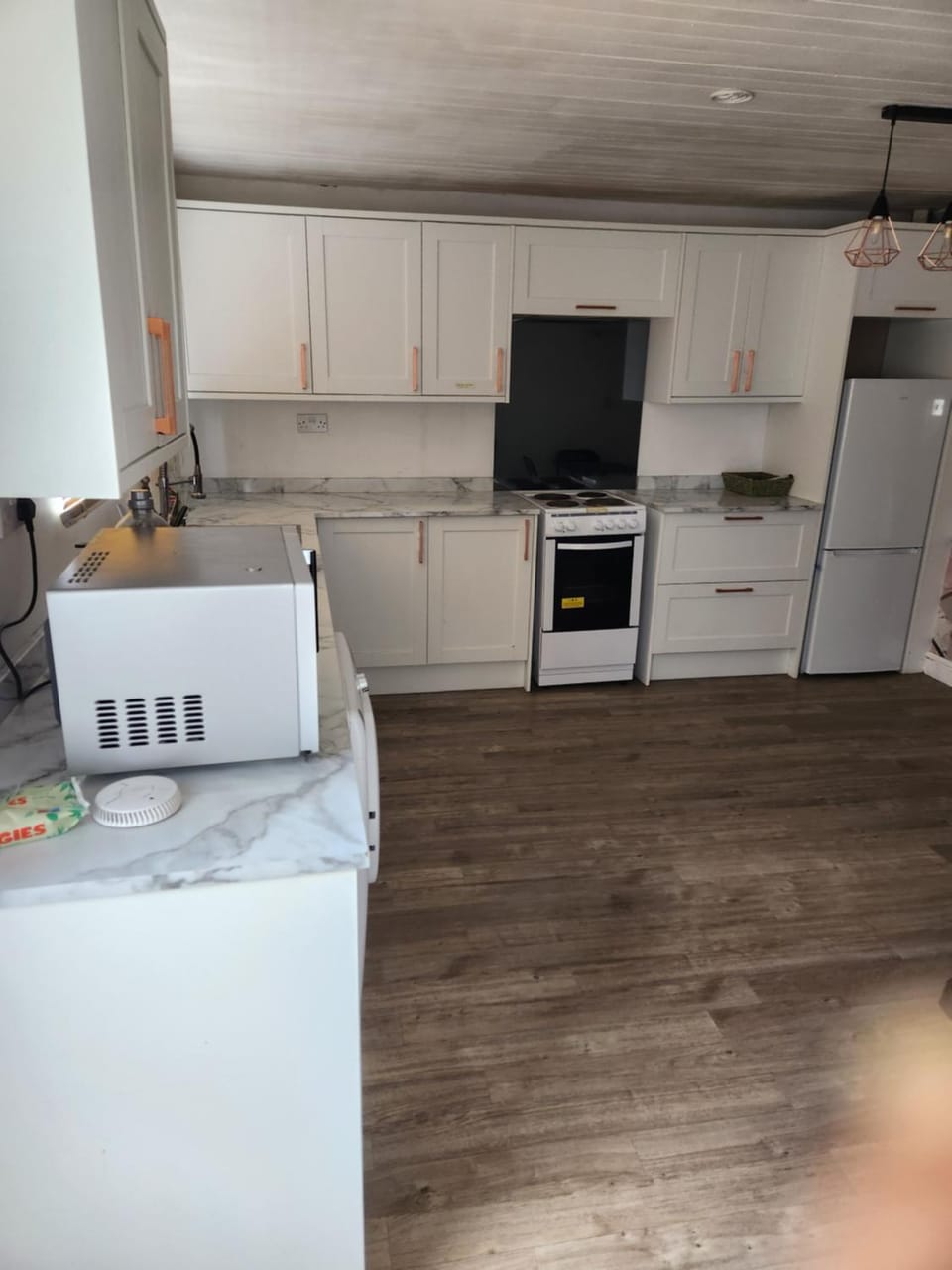 Kitchen or kitchenette, oven, stove