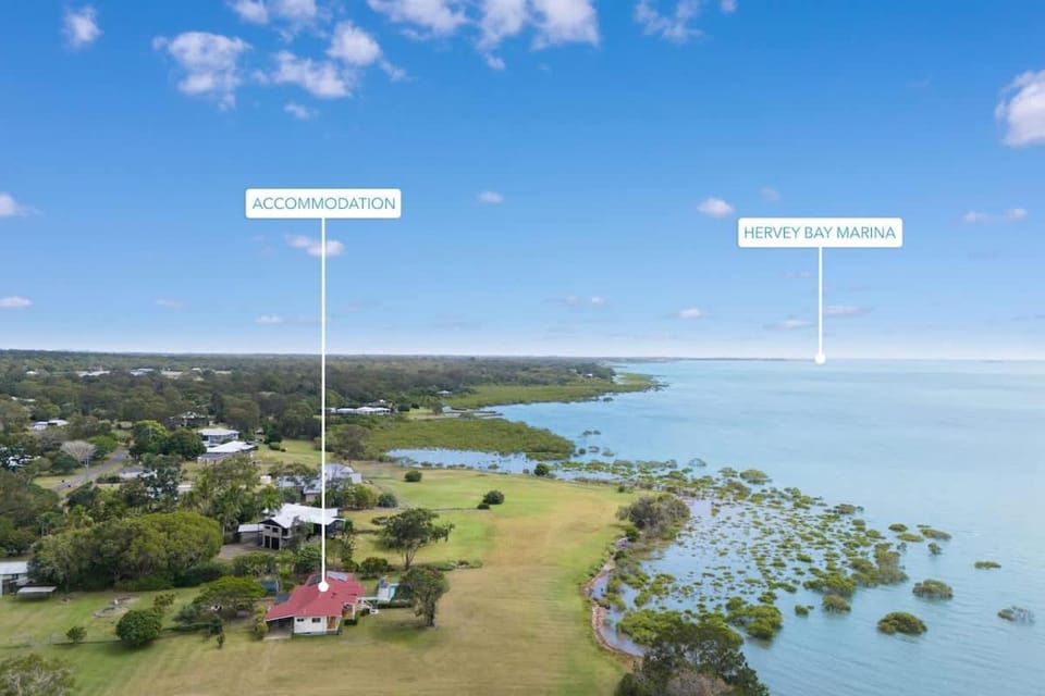 Beachfront Hervey Bay Homestead House in Queensland