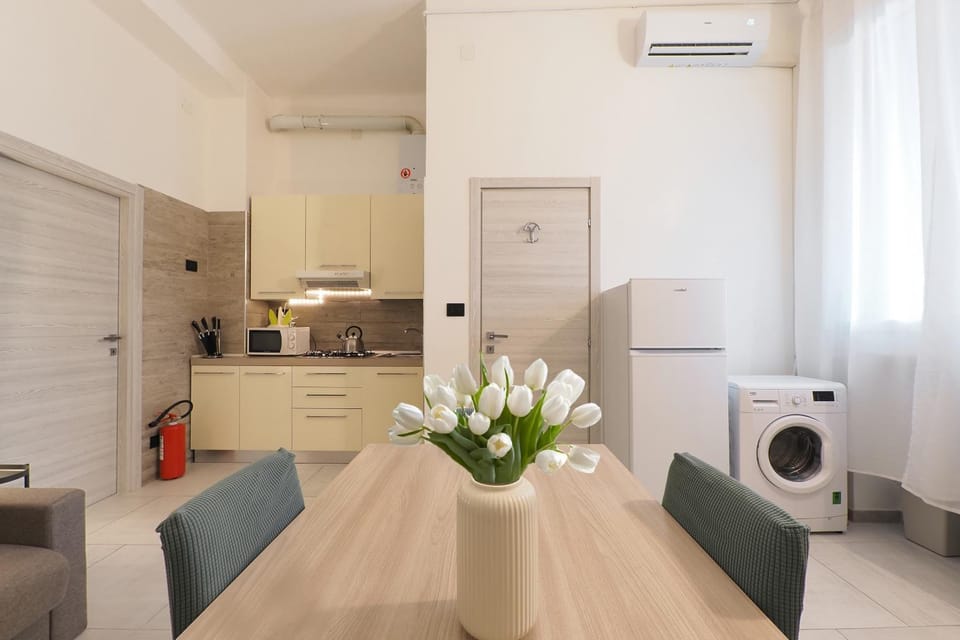 Living room, Dining area, washing machine, air conditioner
