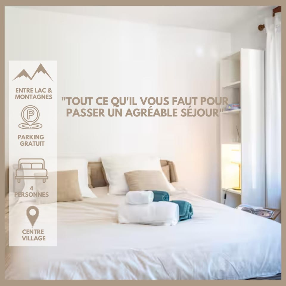 Bed, Text overlay