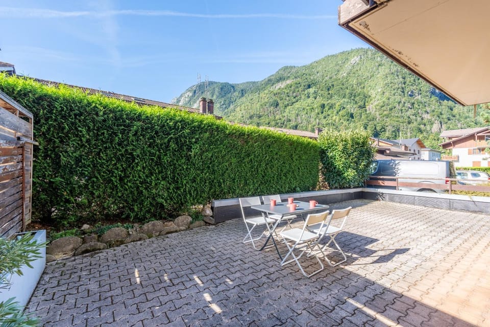 Patio, Day, Natural landscape, Mountain view