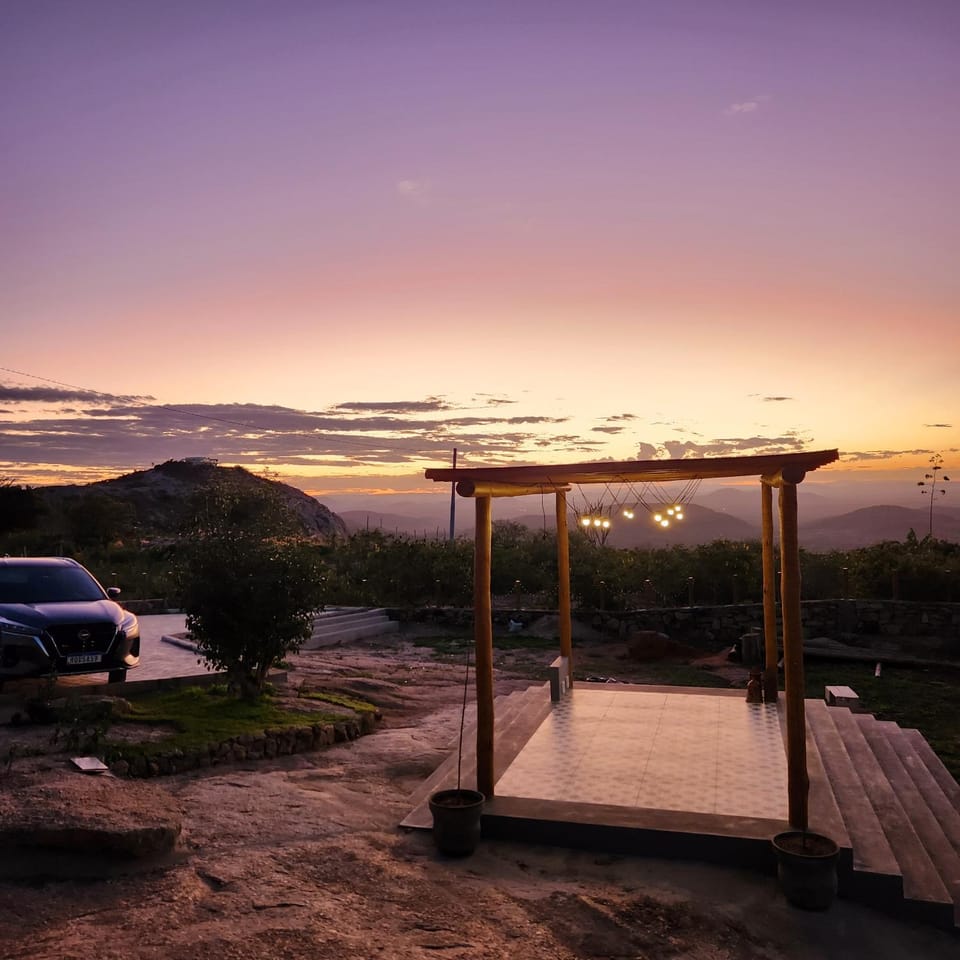 Natural landscape, Balcony/Terrace, Sunset, Parking