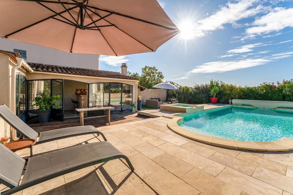 Property building, Living room, Swimming pool