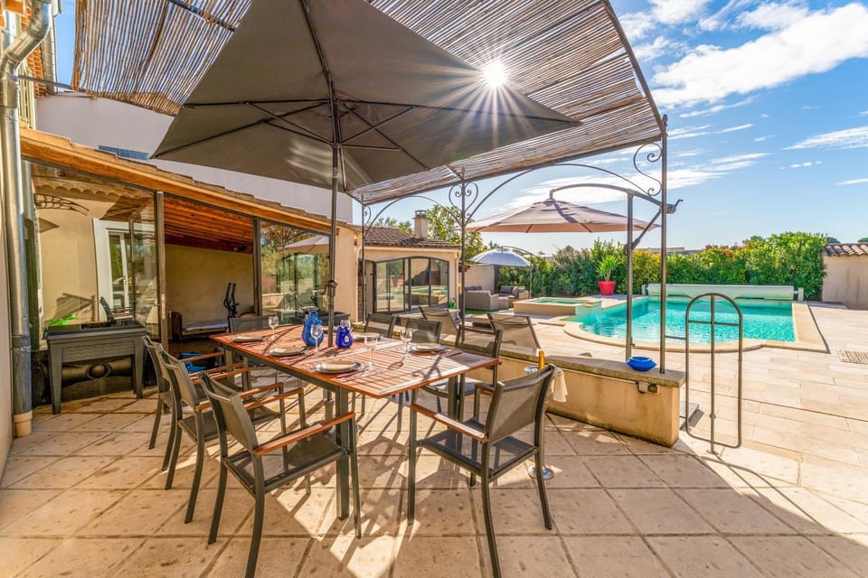 Property building, Living room, Swimming pool
