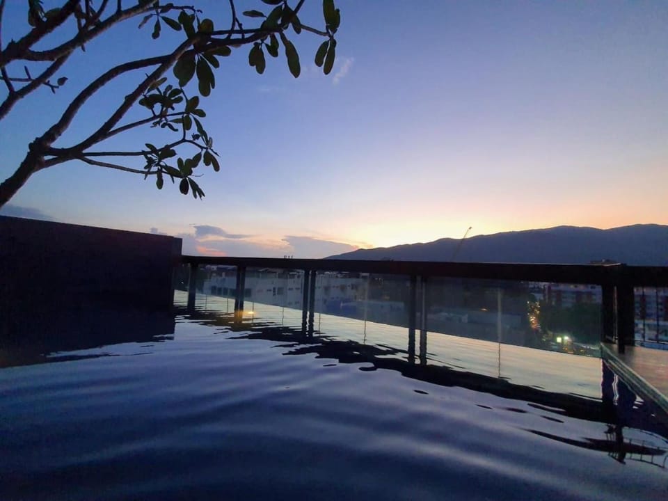 Mountain view, Sunset