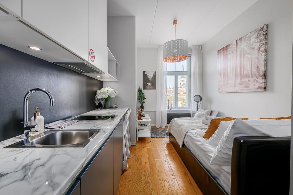 Kitchen or kitchenette, Living room, Photo of the whole room