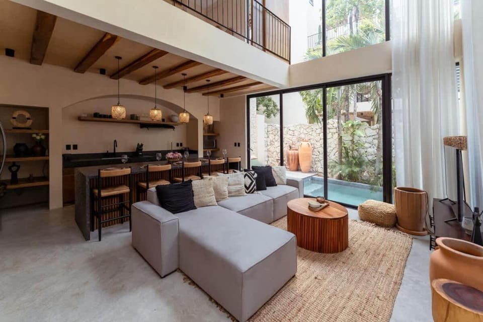 Spacious 6BR Luxe Villa with 4 Private Pools and Yoga Space Rooftop & Concierge House in State of Quintana Roo