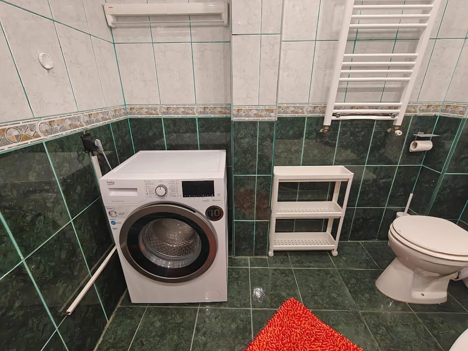 Toilet, Bathroom, washing machine