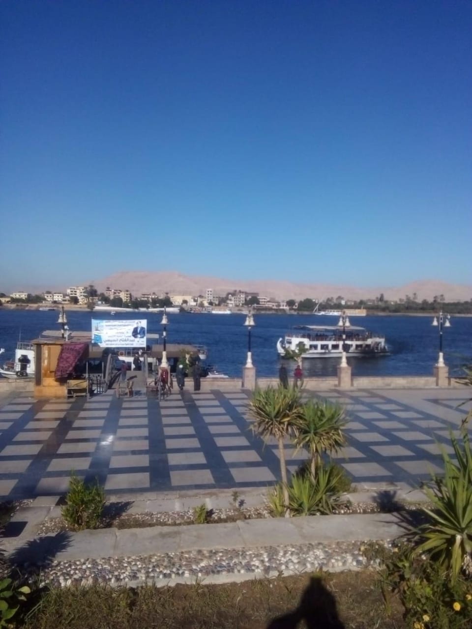 Elbess For Toursim Docked boat in Luxor