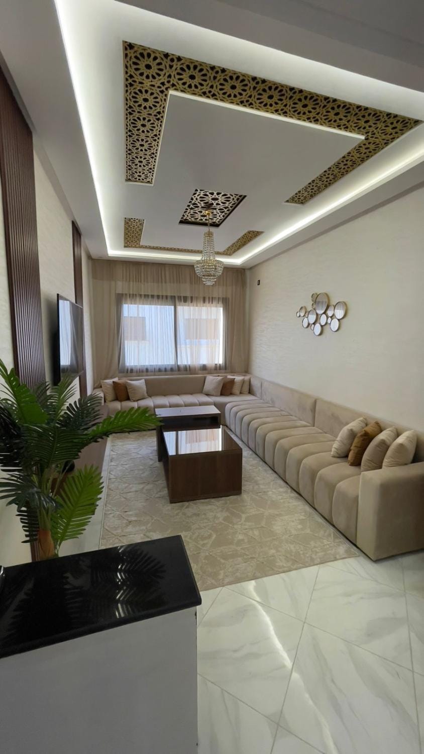 Modern chic Apartment in Martil, 2 Bedrooms a Balcony and Fiber optical Wi-Fi Apartment in Tangier-Tétouan-Al Hoceima