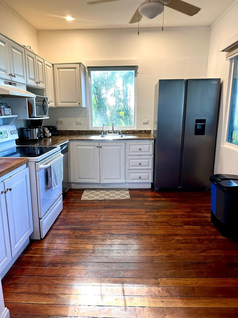Kitchen or kitchenette, dishwasher, oven, stove