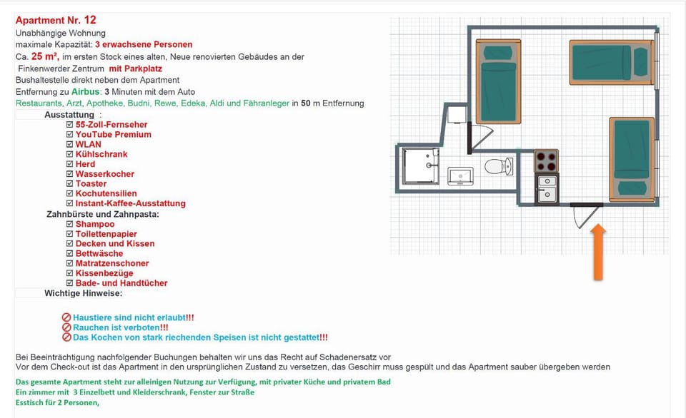 Finkenwerder Larisa's Nr12-Ganze Unterkunft-Mit Parkplatz Apartment in Hamburg