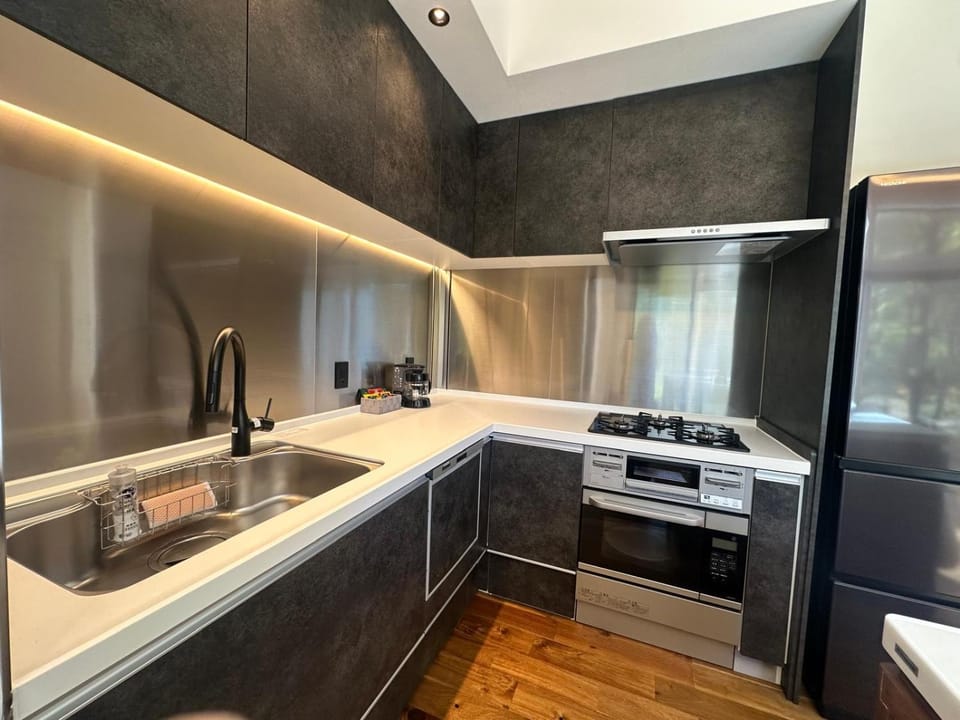 Kitchen or kitchenette, Photo of the whole room, stove