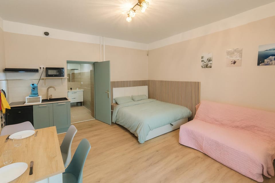 Appartement tout équipé climatisé RDC à 100m des cures Apartment in Occitanie