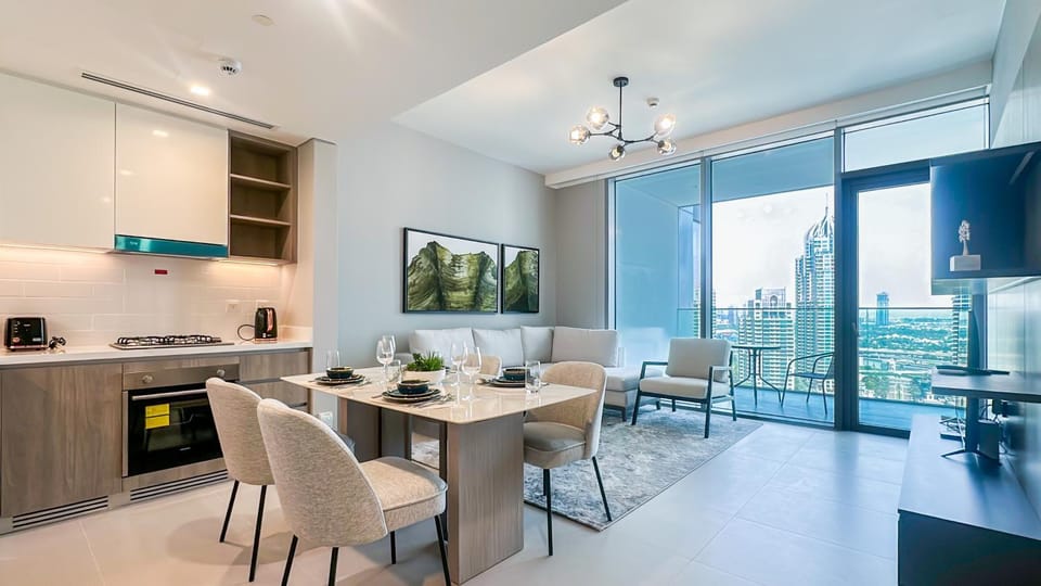 Living room, kitchen