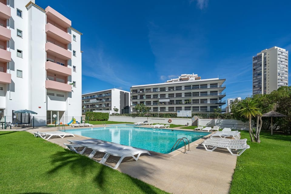 Property building, Living room, Swimming pool